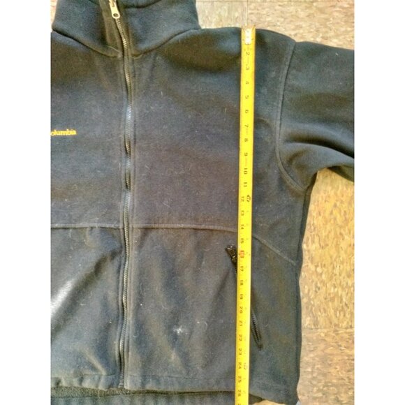 Columbia Coat Men's Large 1990s 2 in 1 Jacket Double Zip radial‎ sleeve fleece - Picture 9 of 10